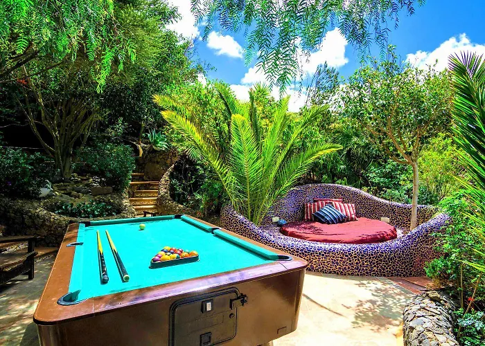 Apartman Jurte - Traumhafter Meerblick, Beheizter Pool, Sauna, Billiard, Tischtennis, Garten La Asomada