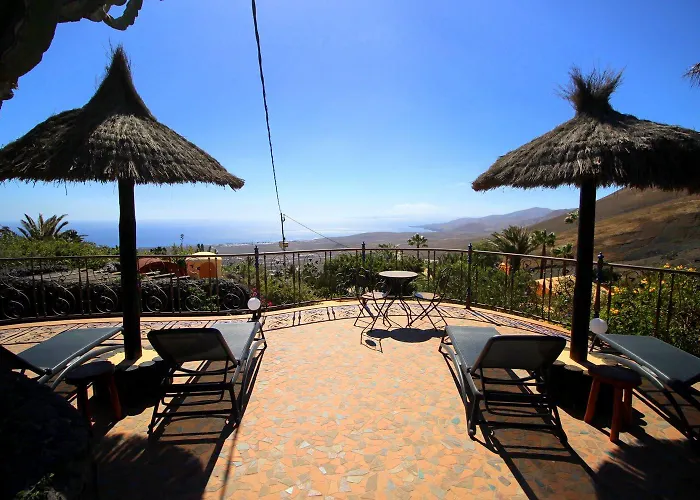 Jurte - Traumhafter Meerblick, Beheizter Pool, Sauna, Billiard, Tischtennis, Garten La Asomada (Lanzarote)